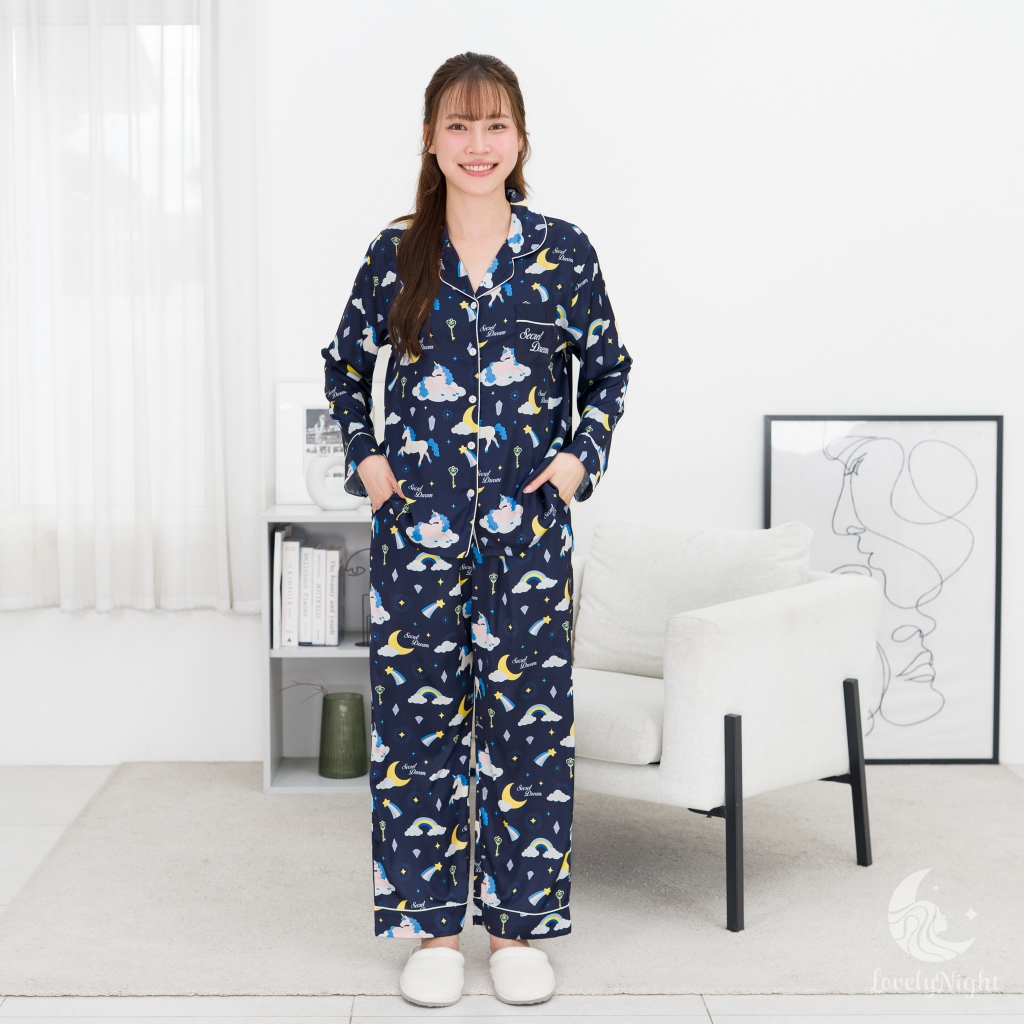 ชุดนอน LovelyNight แขนยาว-ขายาว Secret Dream B29