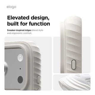 elago iPhone 17 Pro, 17 Pro Max Magnetic Ridge Silicone Case รองรับ MagSafe พร้อมขอบกันลื่น