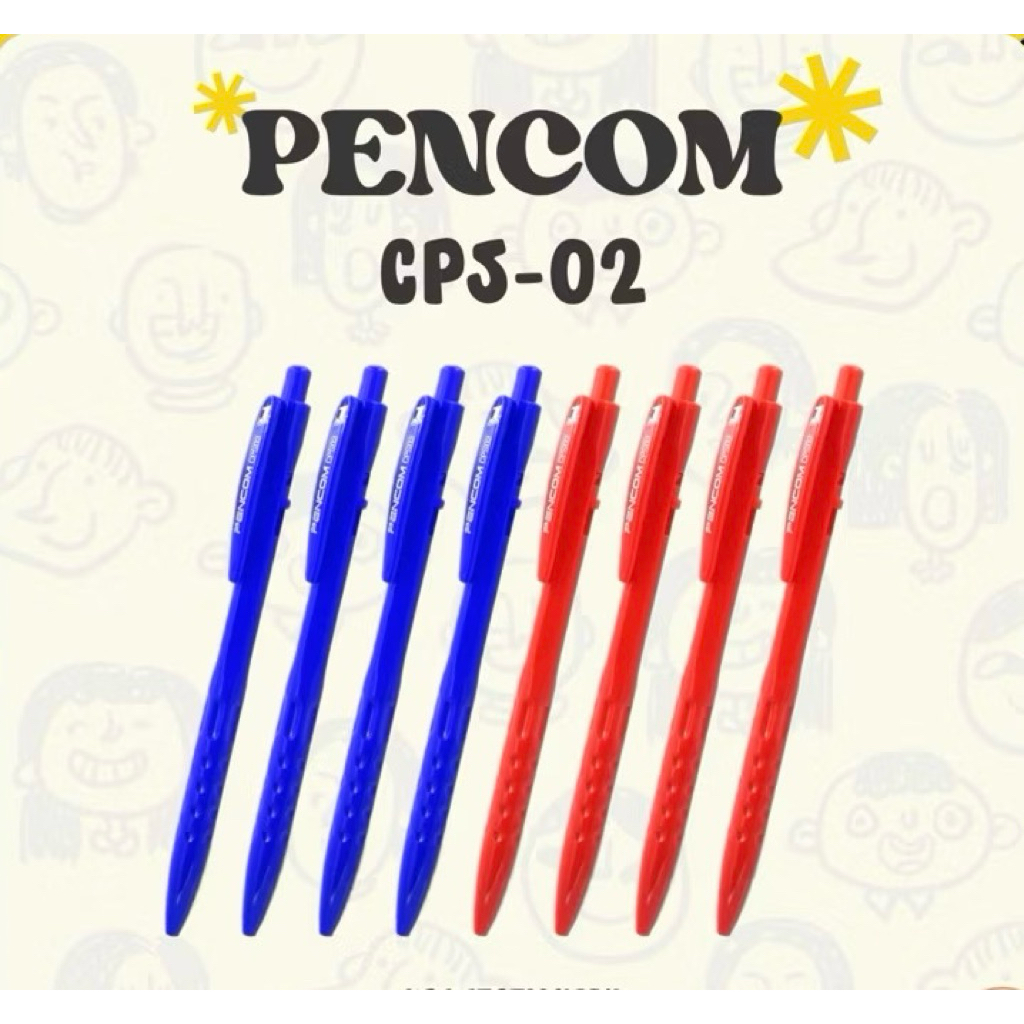 PENCOM CPS-02 ปากกาลูกลื่น 1.0 มม. (10 ด้าม)(5 ด้าม)