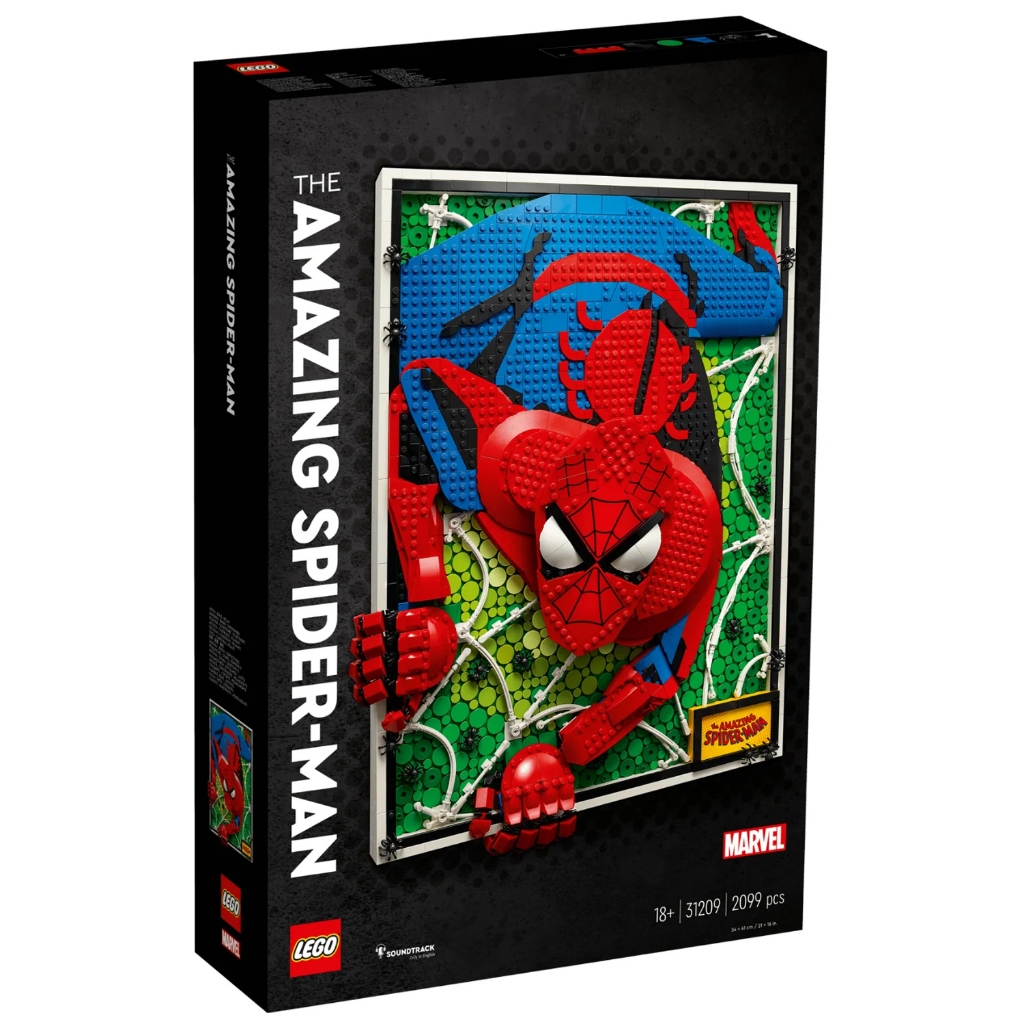 31209 : LEGO Art Marvel Super HeroesThe Amazing Spider-Man (กล่องมีตำหนิเล็กน้อย)​
