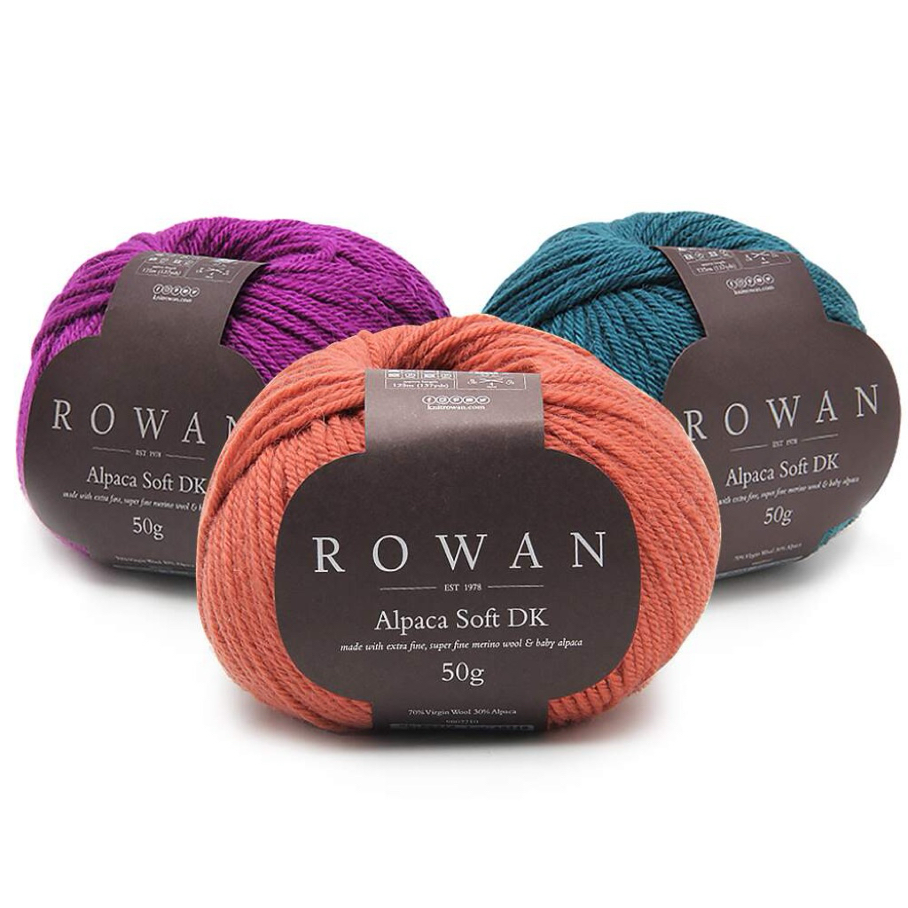 Rowan Alpaca Soft DK ไหมพรมรุ่นนุ่มพิเศษ สำหรับถักเสื้อ ผ้าพันคอ