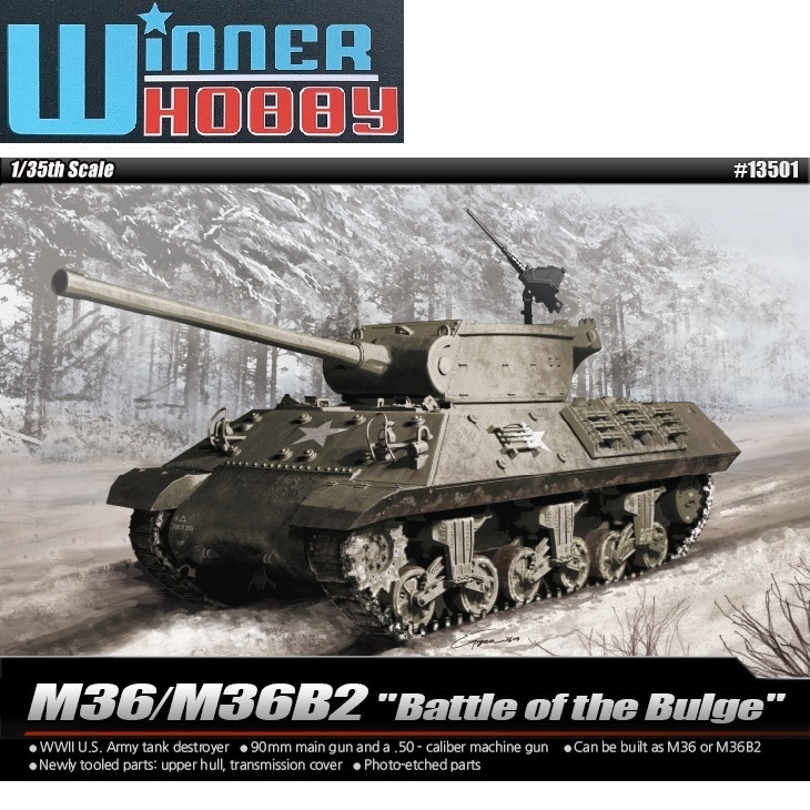 Academy 13501 M36/M36B2 Battle of the Bulge scale 1/35