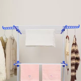 ราวคอนโด รุ่น 02 ราวตากผ้าแบบพับได้ Clothes line ราวตากผ้าสแตนเลส แขวนผ้า สามารถพับเก็บได้ พร้อมส่ง!