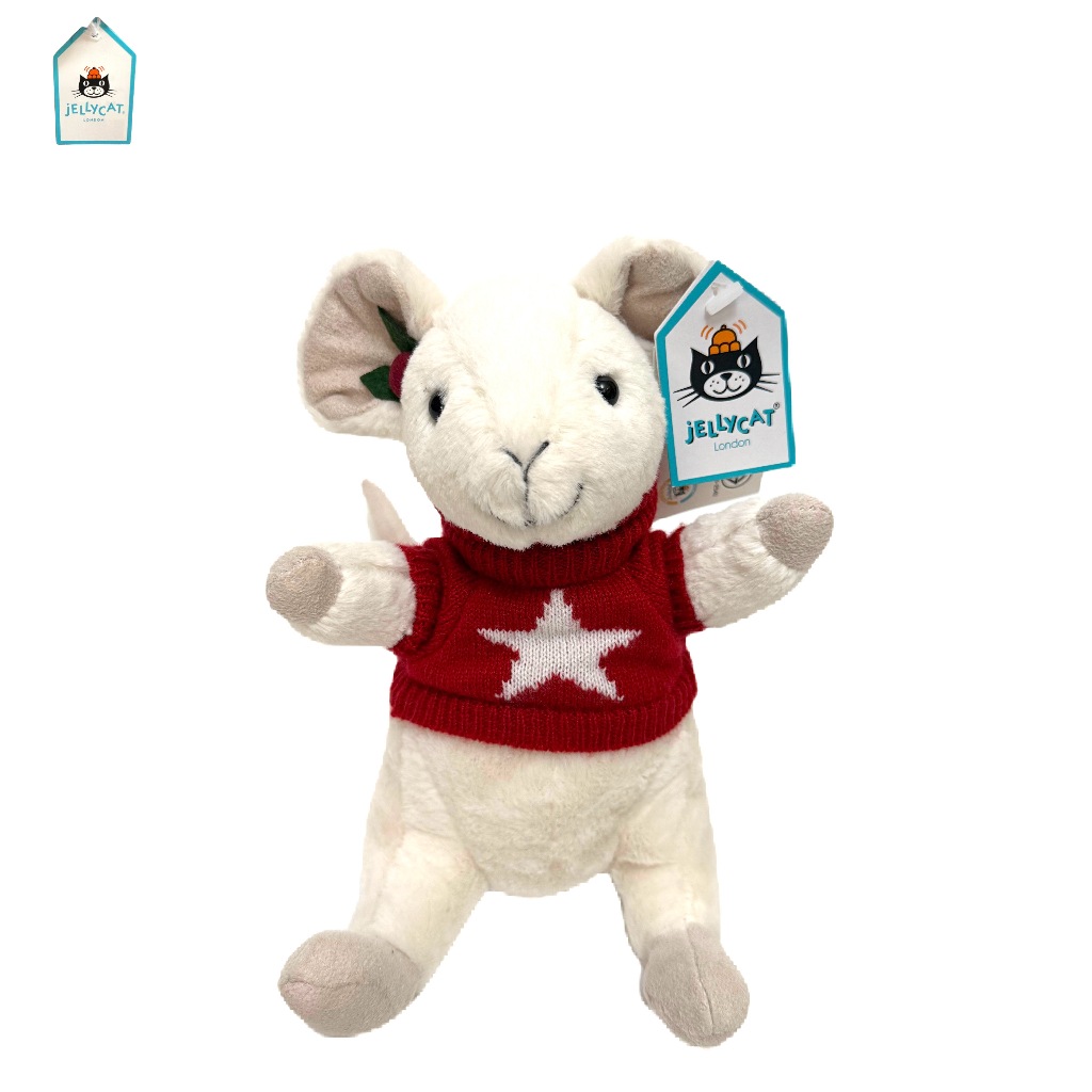 JELLYCAT ตุ๊กตาผ้าขน Merry Mouse Jumper