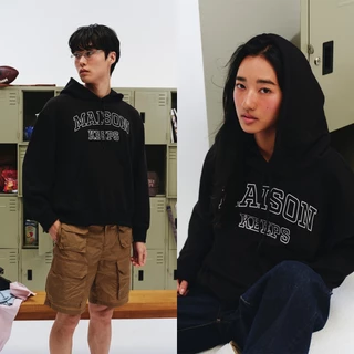 maison KEEPS | College Logo Hoodie | เสื้อสเวตเตอร์แขนยาว ฮู้ดดี้ ปักโลโก้