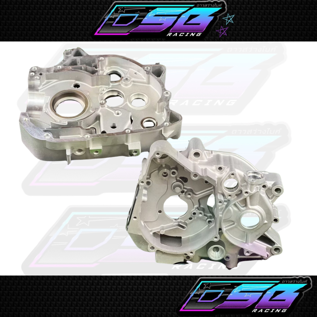 RG แคร้งเวฟ125 แคร้งWave125 งานหล่อเทียบCNC สตาร์ทมือเท้า ทางเดินน้ำครบ ของแท้ VNR Racing