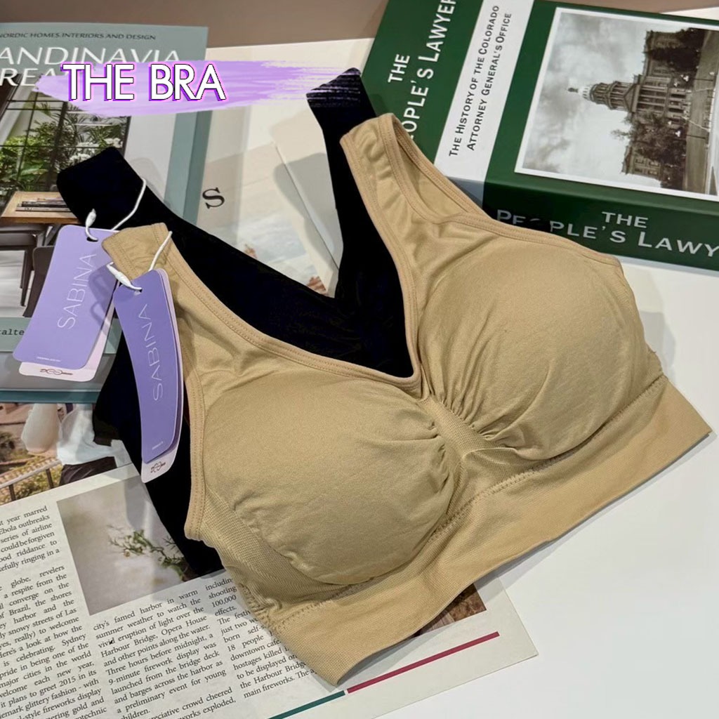 SABINA เสื้อชั้นในซาบีน่า ของแท้ 100% Freesize มีตะขอ SEAMLESS FIT รุ่น HABPY LADY รหัส SBXA890