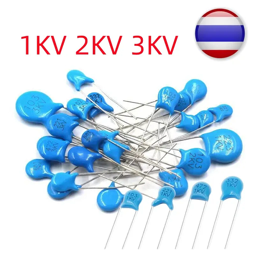 10pcs 1KV 2KV 3KV Ceramic Capacitor 5PF 30PF 47PF 56PF 100PF 220PF 1NF 2.2NF 3.3NF 4.7NF 10NF 100NF