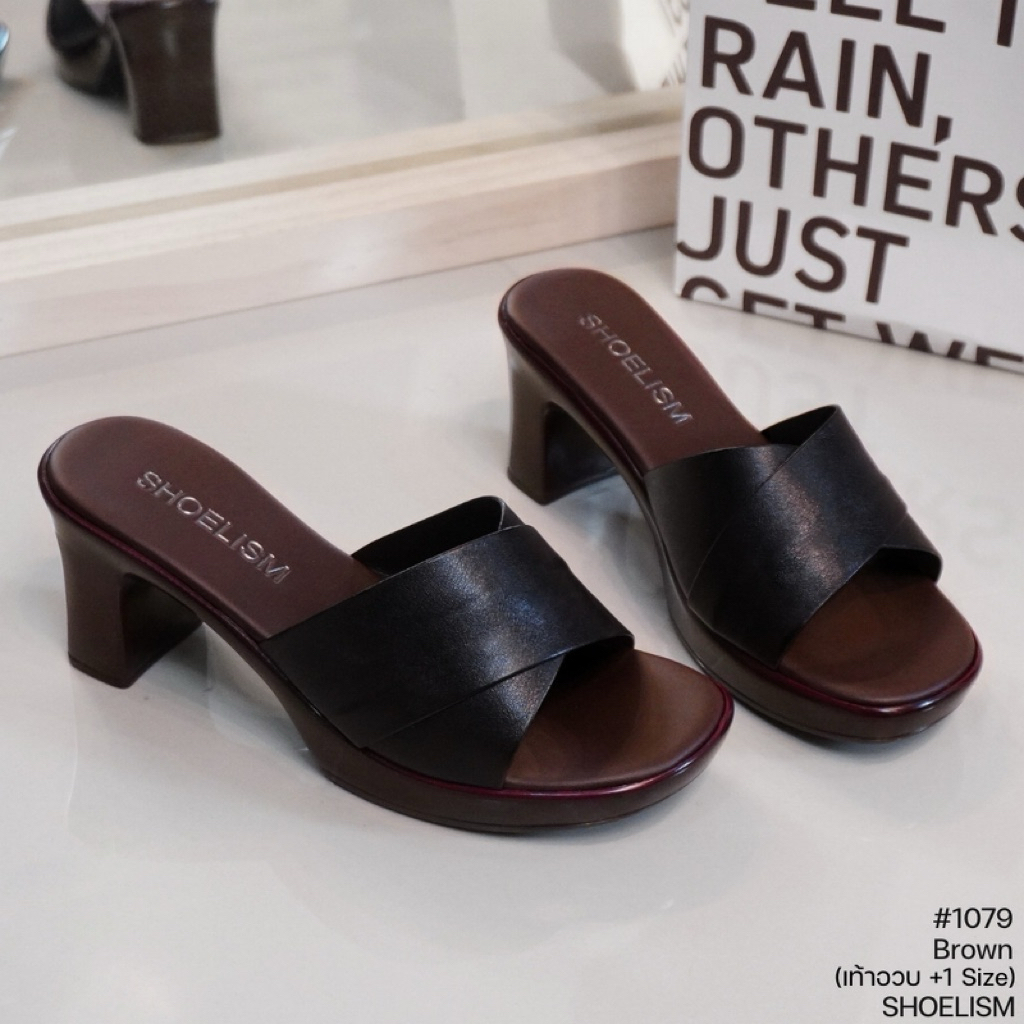 (เท้าอวบเพิ่ม 1 ไซส์) รองเท้าลำลอง ส้นสูงแบบสวม (SS 1079) ส้นแมกซี่สวย รุ่นนี้ใส่แล้วดูสง่าเป๊ะเว่อร์สุดๆ - รูปที่ 7