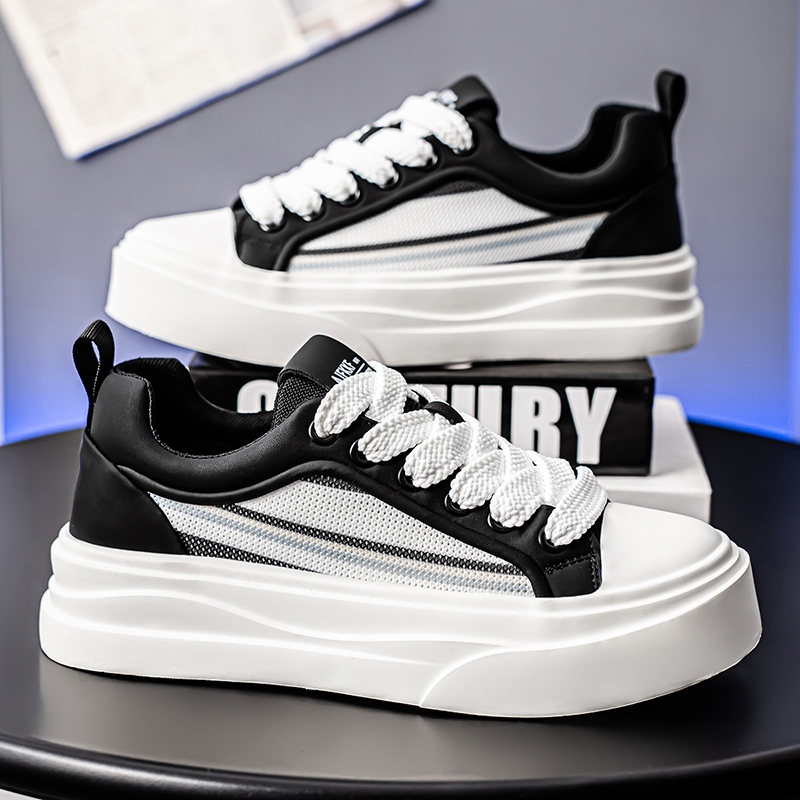 【Venous】2025 รองเท้าแฟชั่นสีดำสำหรับผู้ชาย รองเท้าผู้ชายยางตัดต่ำสำหรับผู้ชาย - รูปที่ 2