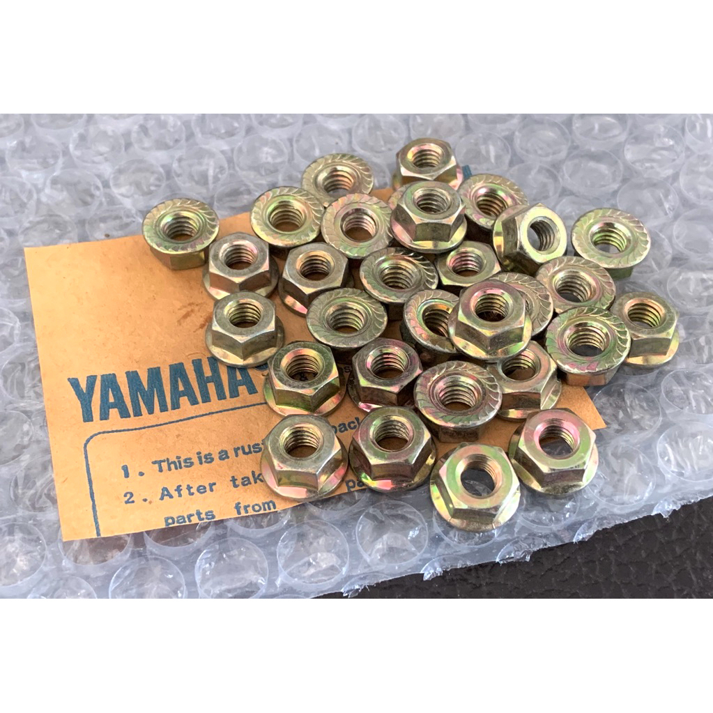 Yamaha DT RX Y80 YL น็อตแท้เบอร์10 ทั้งหมดตามรูป