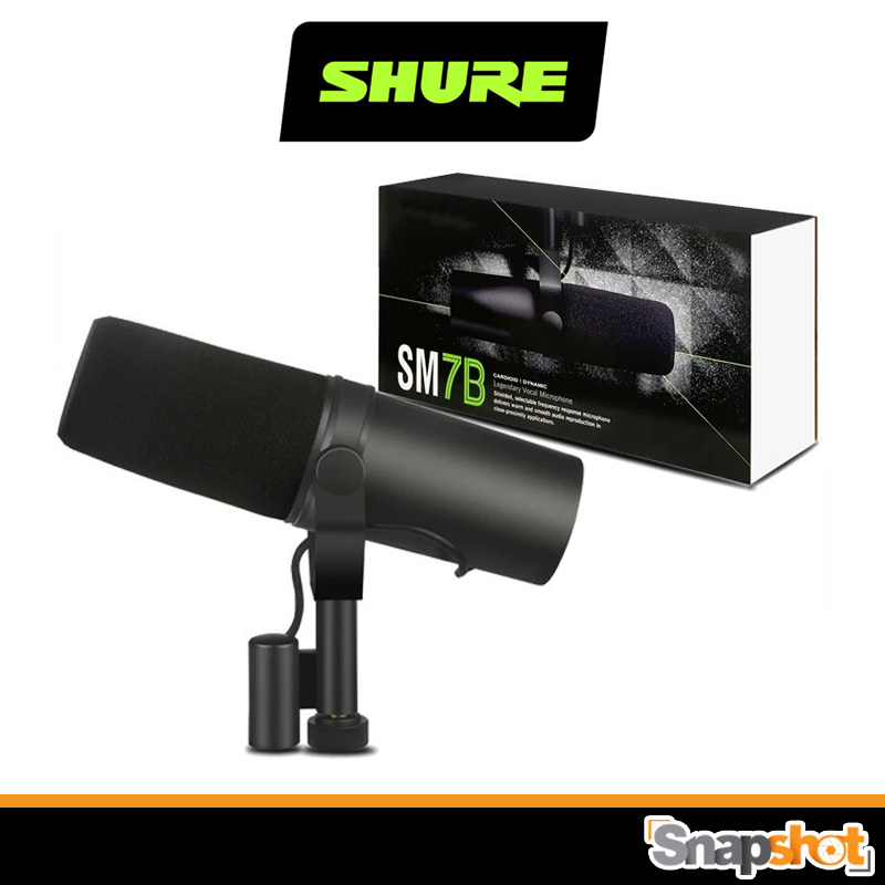 SHURE SM7B ไมโครโฟนบันทึกเสียง สำหรับงานสตูดิโอ (ประกันศูนย์) ไมค์ Shure