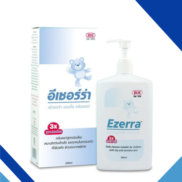 Ezerra Extra Gentle Cleanser อีเซอร์ร่า ทำความสะอาด ผิวหน้า ผิวกาย สูตรอ่อนโยน 500 ml 14982 - รูปที่ 2