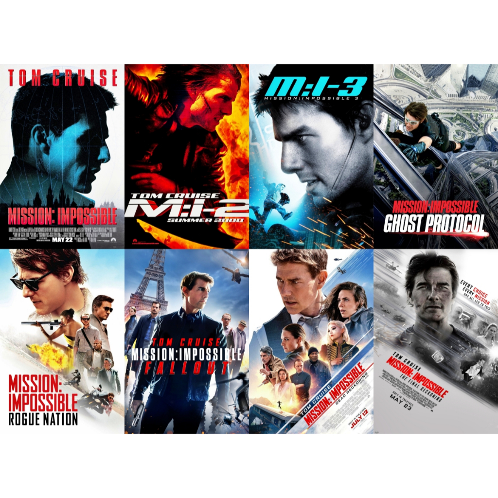 Mission Impossible 1-8 (1996-2025) รวมชุด 4K ภาค 1-8 ปิดตำนาน: มิชชั่น อิมพอสซิเบิ้ล
