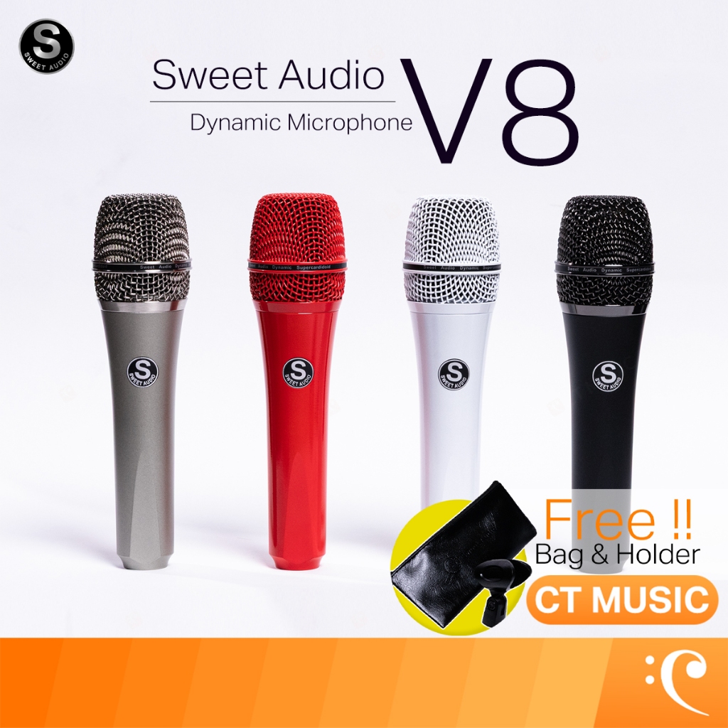 Sweet Audio V8 Dynamic Microphone ไมโครโฟน