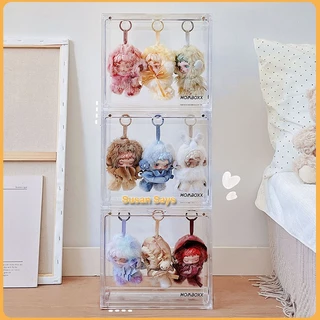 ตู้อะคริลิคห้อยตุ๊กตา ตู้ห้อยlabubu ตู้โชว์ตุ๊กตา แขวนตุ๊กตา ตู้ห้อยplush doll ตู้โชว์