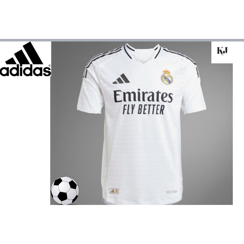 เสื้อฟุตบอล Real Madrid 24/25 สีขาว #IX8095 ⚽️🧑🏻‍🦱👩🏻‍🦱👩🏻👱🏻‍♂️👨🏻☀️🌈