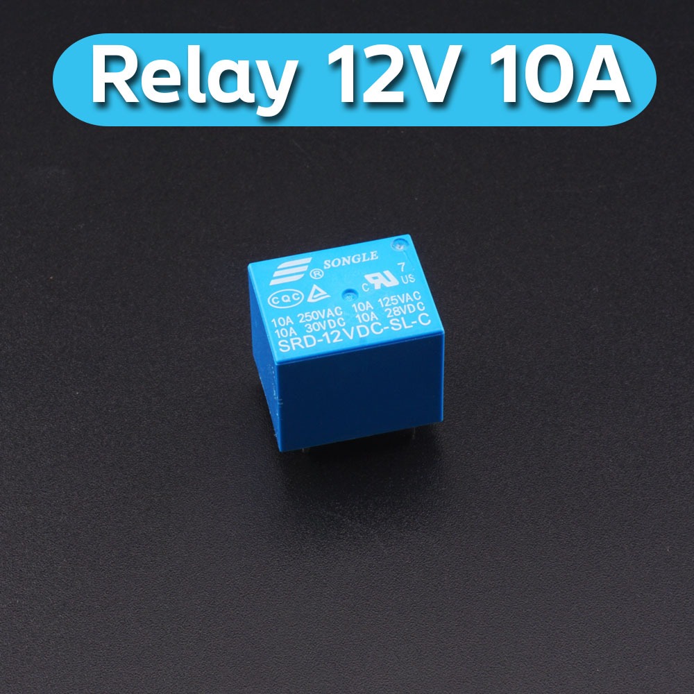 รีเลย์ Relay 5V 12V 24V 10A SRD-12VDC-SL-C SONGLE รีเลย์ 5ขา