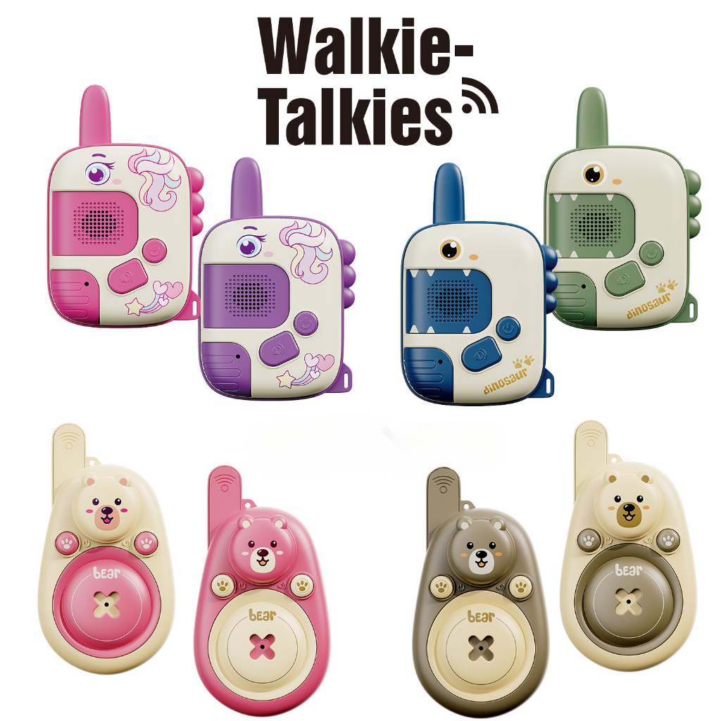 Walkie Talkies เด็ก | อินเตอร์คอม2pcs เพจเจอร์ไร้สาย การ์ตูนระยะ ไกลระยะไกล อินเตอร์คอม2pcs เพจเจอร์