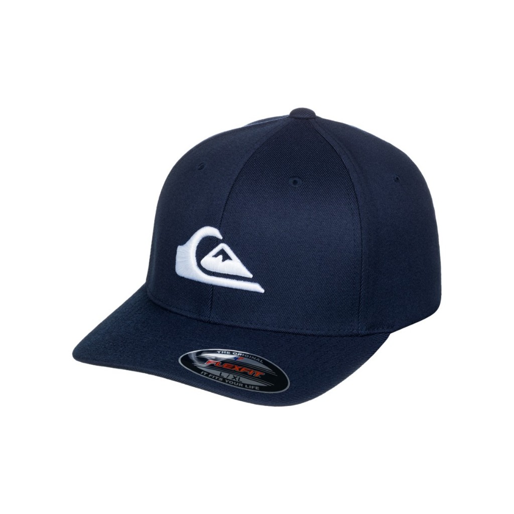 QUIKSILVER หมวกผู้ชาย Mens Mountain And Wave Flexfit Cap-Blue 253 AQYHA03978-BYJ0