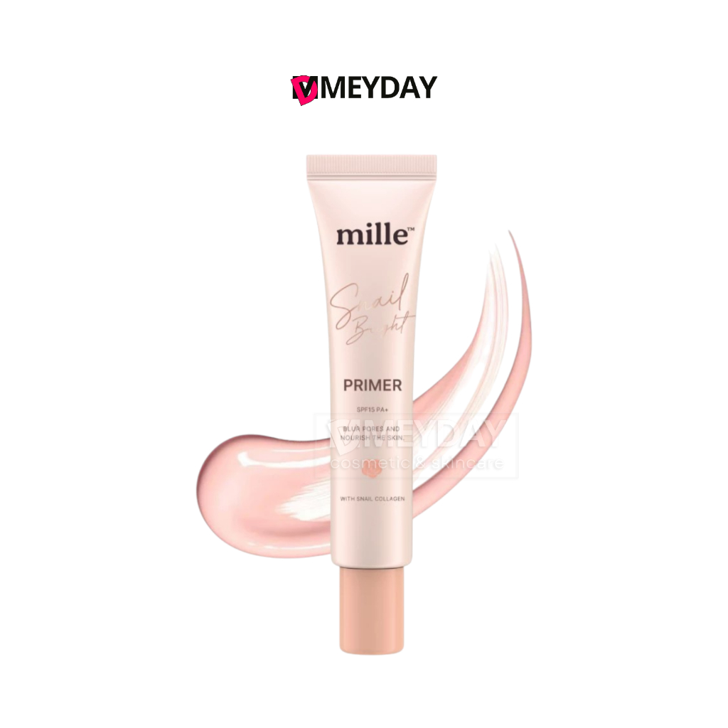 มิลเล่คอลลาเจนไพรเมอร์ Mille Snail Bright Primer  2 ขนาด 8g. 15g.