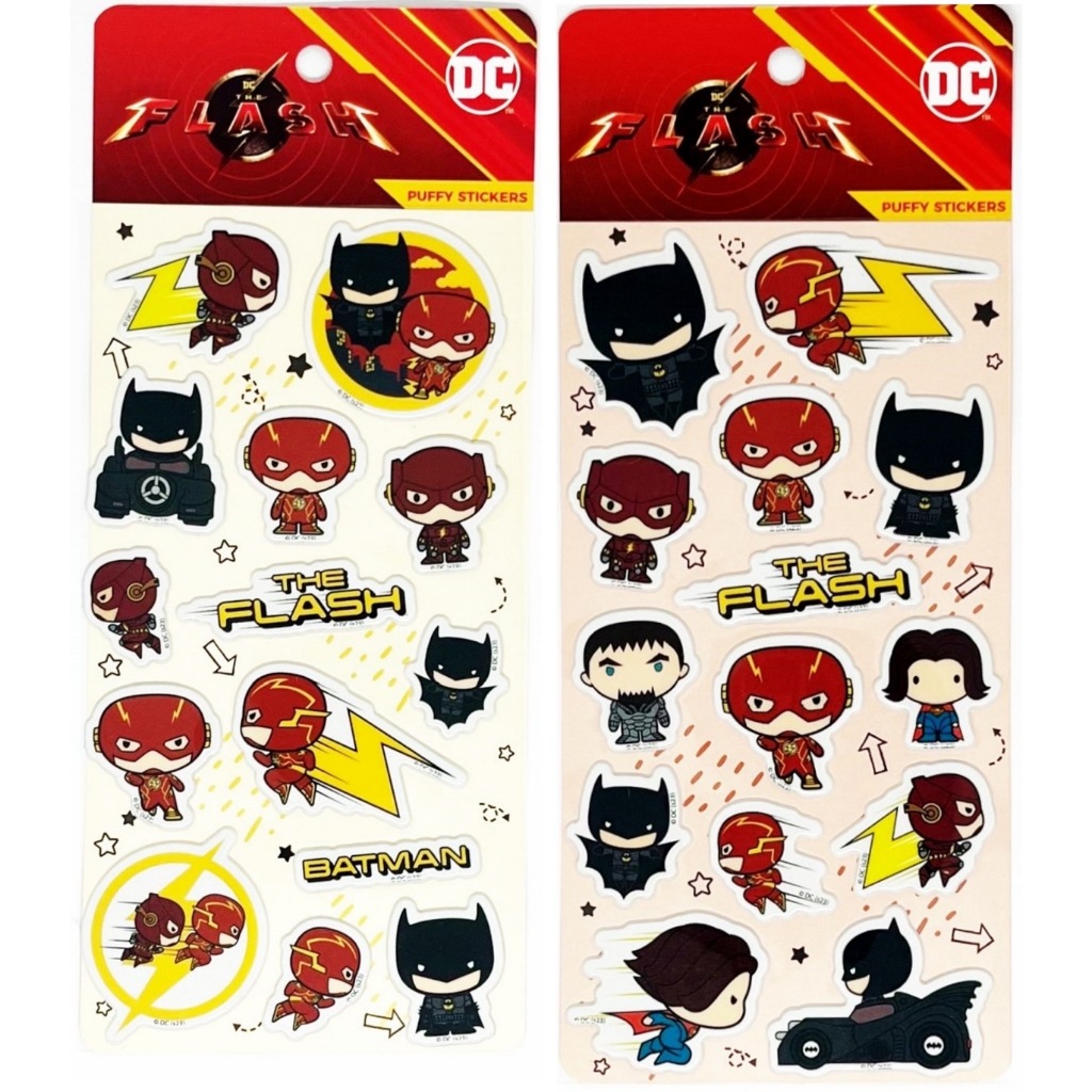 สติกเกอร์ Puffy Sticker ลายลิขสิทธิ์แท้ DC / The Flash (VS3411)