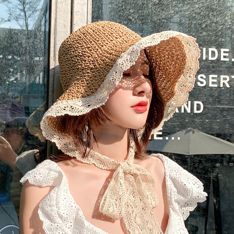 หมวกสาน Sunshine  หมวกปีกกว้าง (B47) - รูปที่ 6