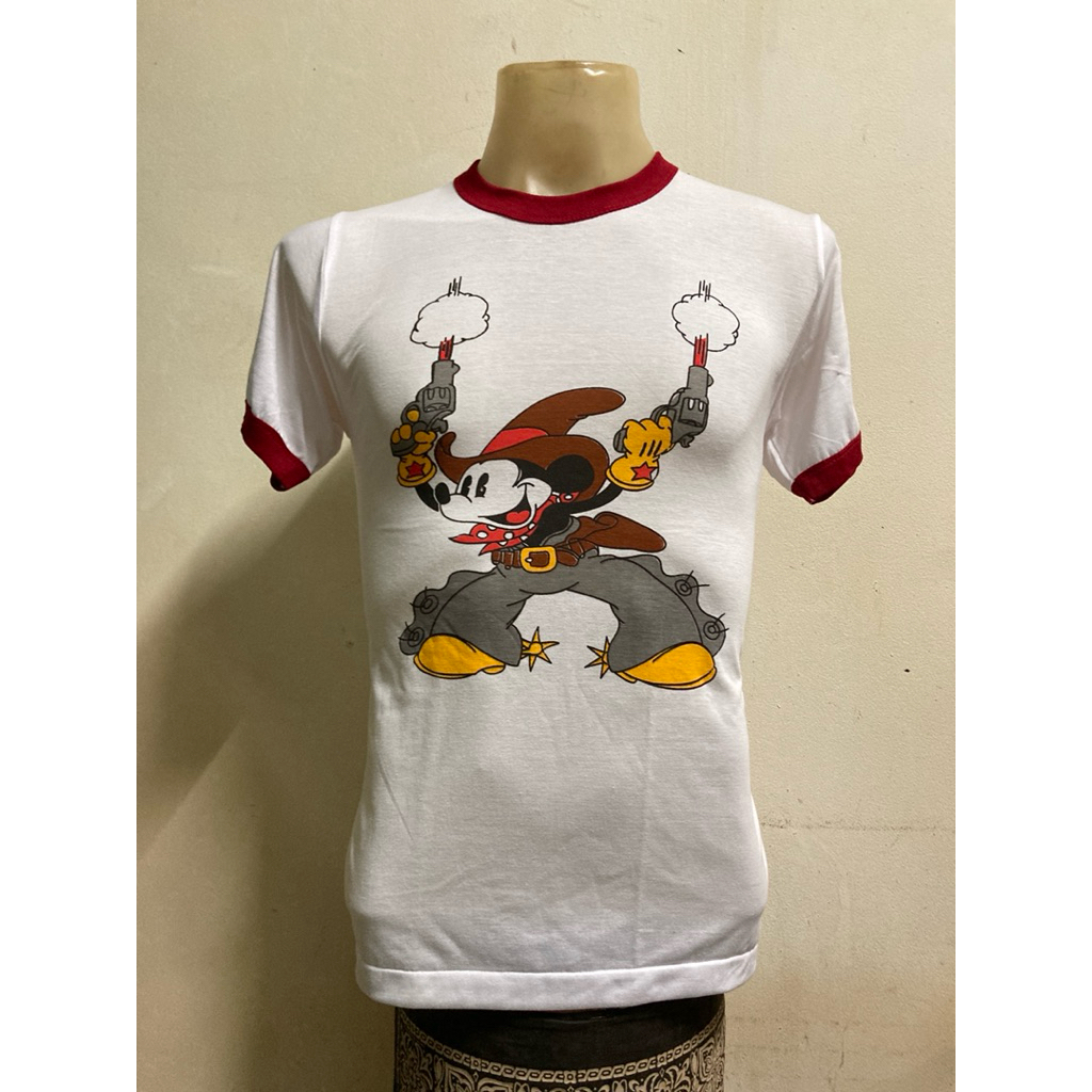 เสื้อยืด ลายมิกกี้เมาส์ สไตล์วินเทจ