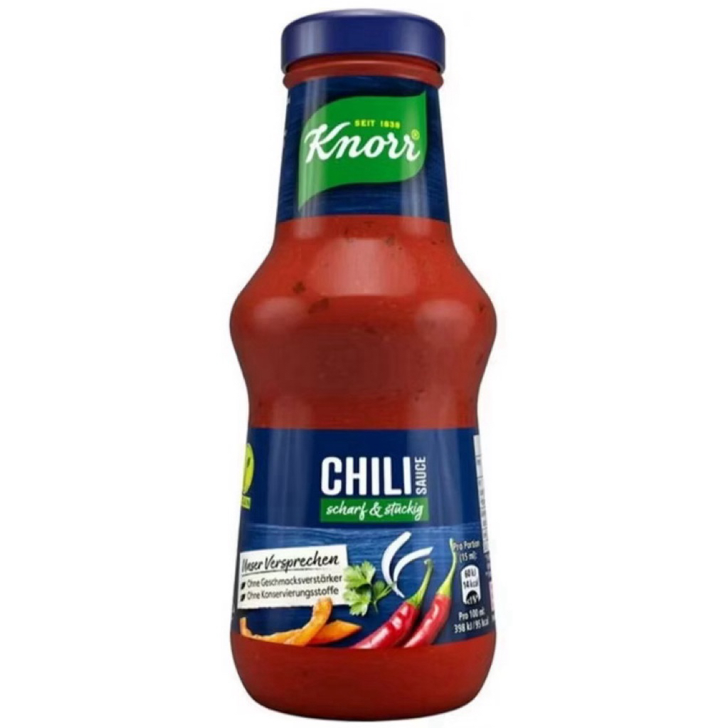 [พร้อมส่ง] Knorr Chili Sauce/Steak Sauce Schark & Stuckig 250ml. คนอร์ ซอสพริก ซอสสเต๊ก