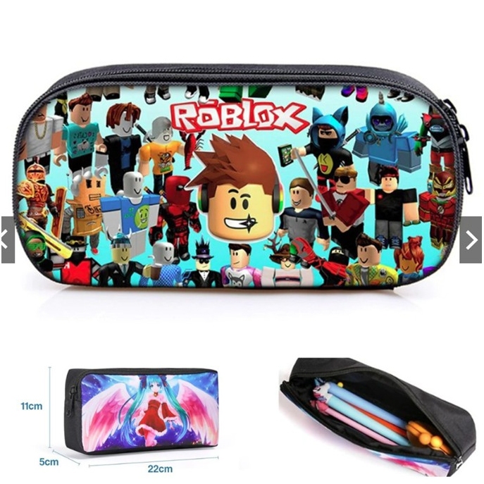 (ร้านไทย พร้อมส่ง) กล่องปากกา Roblox, ที่เก็บของสร้างสรรค์โพลีเอสเตอร์การ์ตูนปากกาเด็กนักเรียน