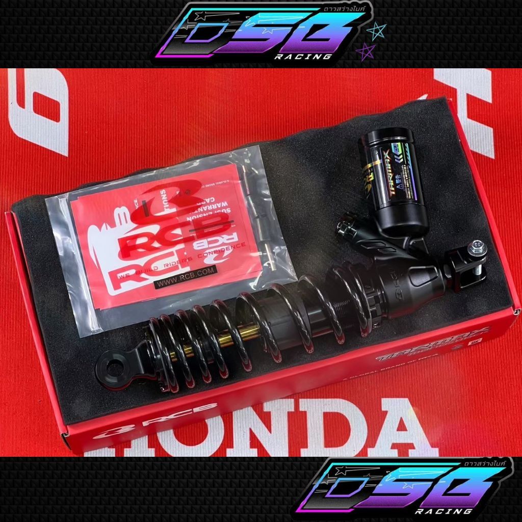 RCB โช้คหลัง Giorno รุ่น TARMAX 320มิล ปรับพรีโหลด ปรับรีบาวด์ โช้คแต่ง Giorno RCB แท้