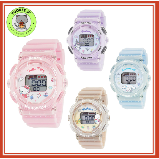 Sanrio J-Axis Kuromi นาฬิกาดิจิทัล CR3C0003-KU สำหรับเด็กผู้หญิง สีม่วง【Direct from Japan】