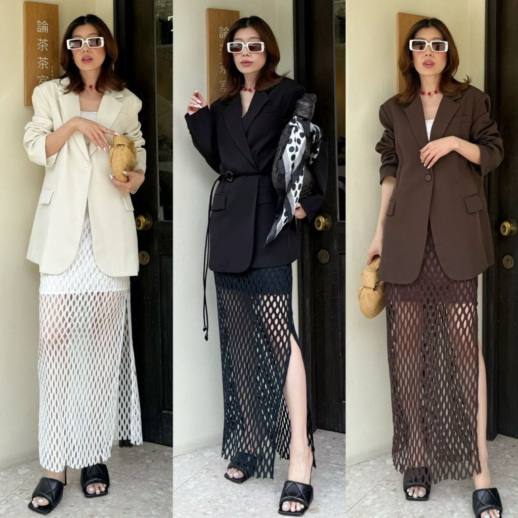 เปิดพรี🚩9957🥂New Arrival 🥂STUDIOX2 Knit Maxi Skirt (SMLXLXXL 490฿) กระโปรงรุ่นใหม่ คือ ของมันต้องมี 