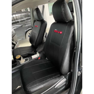 หุ้มเบาะสวมทับตรงรุ่น toyota Revo cab คู่หน้า ลายเรียบ