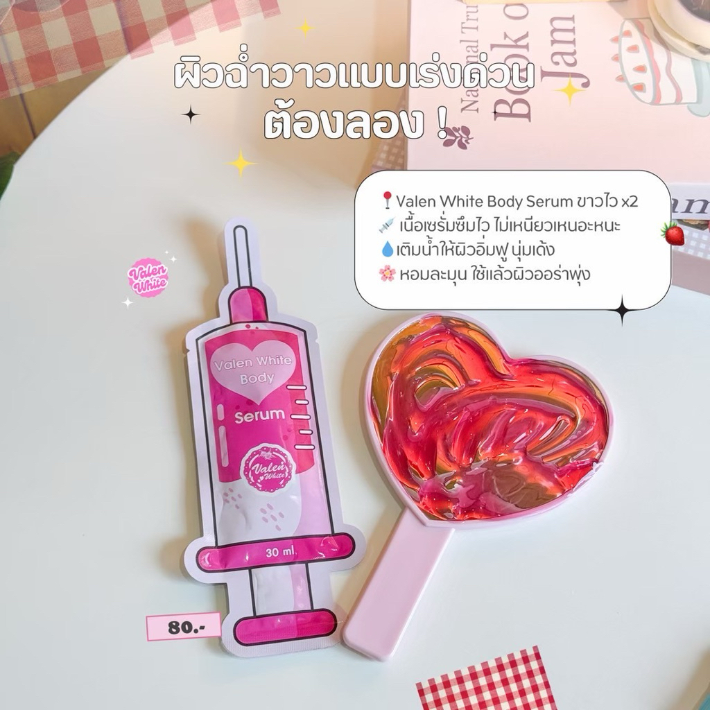หัวเชื้อผสมครีมทาผิวกาย แพคเกจใหม่ล่าสุด แบบซอง