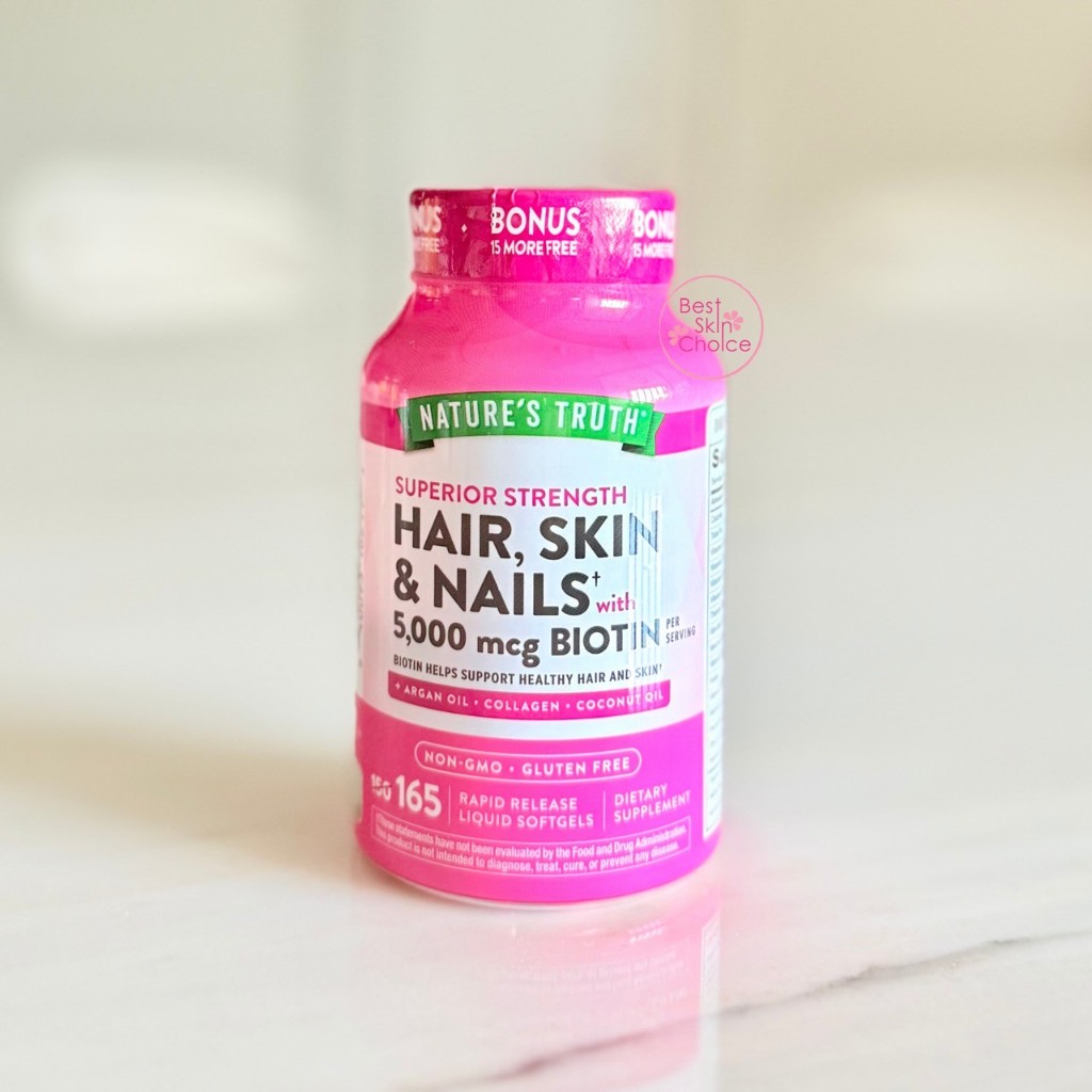 Nature’s Truth Hair Skin Nails 165 Softg บำรุงเส้นผม ผิว และเล็บ
