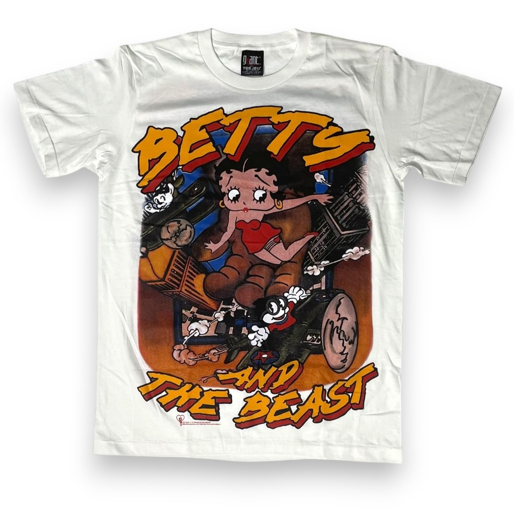 เสื้อยืด Betty Boop "Betty and the Beast" Vintage Bootleg