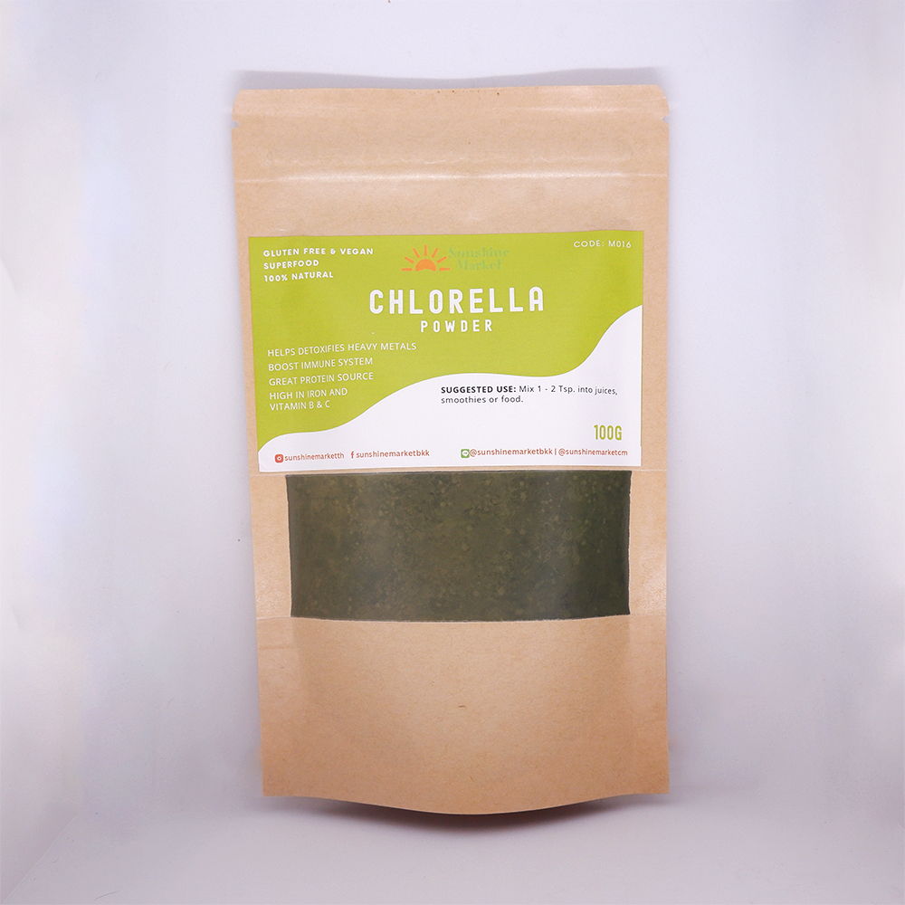 Morlife Organic Chlorella Powder 100g  |  มอร์ไลฟ์ ออร์แกนิก คลอเรลลา ผง 100 กรัม
