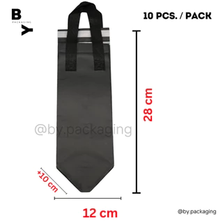 TempBag ถุงเก็บความเย็น ถุงฟอยล์เก็บความเย็นหรือร้อน มีหูหิ้วและแถบกาว ถุงแก้วเดี่ยวถุงแก้วคู่ ถุงเบเกอรี่ ถุงเค้ก(10ใบ)