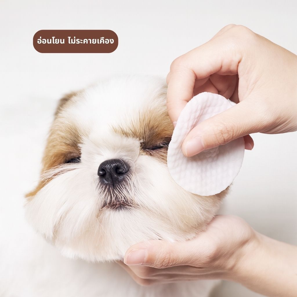 Harmcat แผ่นเช็ดคราบน้ำตาสุนัขและแมว ทิชชู่เปียกเช็ดคราบน้ำตา แผ่นเช็ดคราบน้ำตาแมว ปลอดภัย ผ้าเนื้อนุ่ม ทำความสะอาดสัตว์