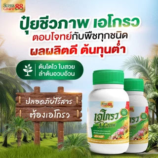 A Grow เอโกรว อาหารเสริมสกัดจากธรรมชาติ ปุ๋ยชีวภาพ ไคโตซาน ปุ๋ยเออนันต์ ขนาด 250 ซีซี