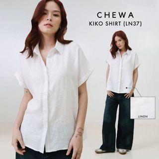 Chewa KIKO SHIRT - เสื้อเชิ้ต แขนล้ำ ผ้าลินิน - LN37