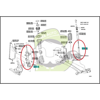 โช๊คอัพหน้า - หลัง VIOS 2011 NCP93 (48510-0D242-48520-0D082/…