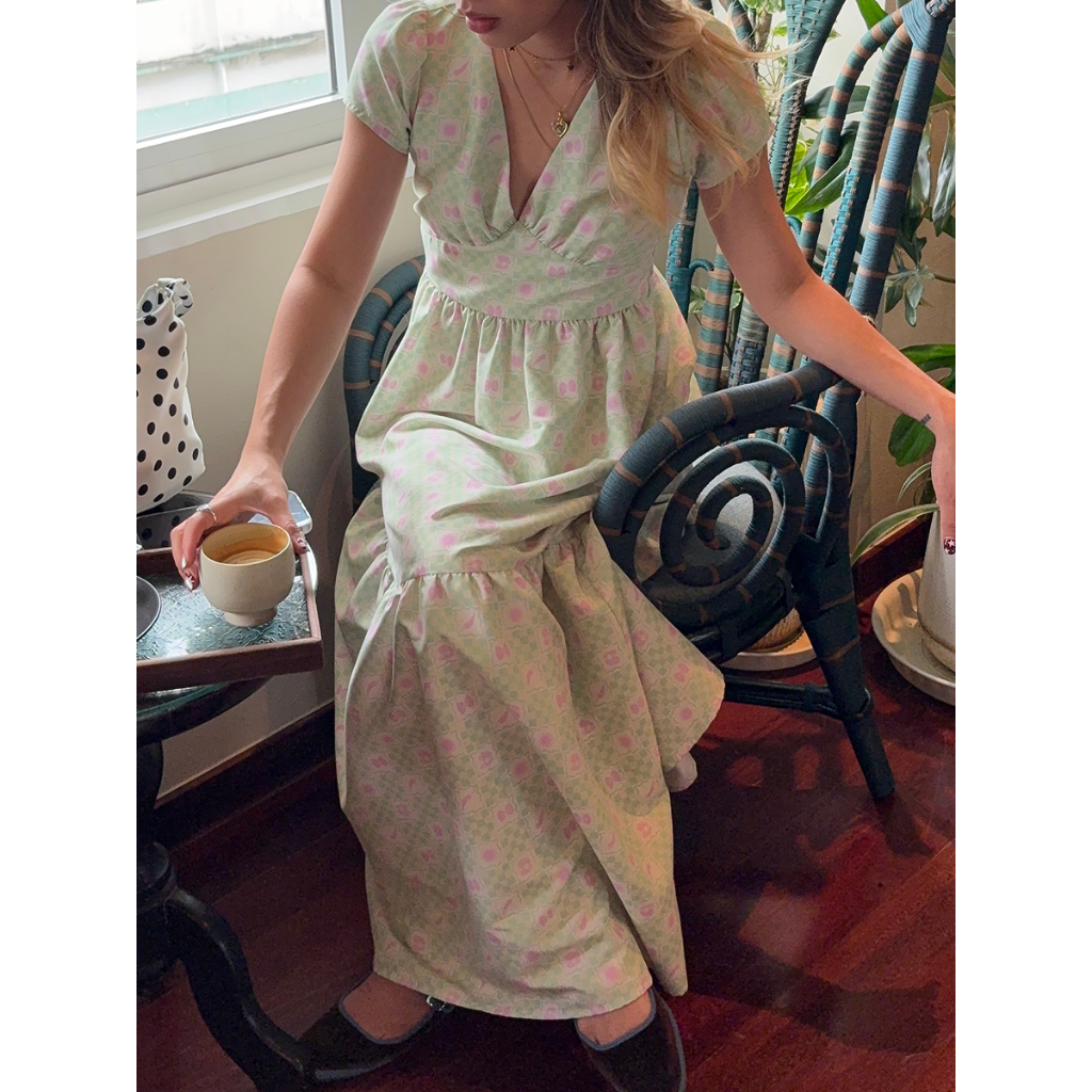 Mellow Everyday - Florentina dress เดรส พิมพ์ลาย