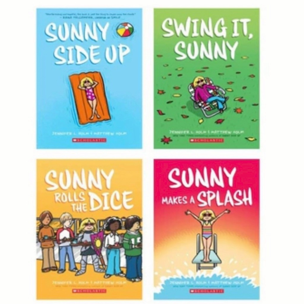 🌞 ชุดหนังสือการ์ตูน Sunny Series 4 เล่ม โดย Jennifer L. Holm & Matthew Holm