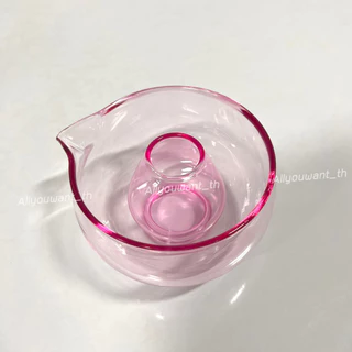 พร้อมส่งจากไทย🌸 เซ็ทชงมัทฉะ 2ชิ้น สีชมพู Chawan 500ml ถ้วยชงมัทฉะ Pink Glass Matcha Bowl (แถมที่วางช้อนตักมัทฉะ คละลาย🌸)