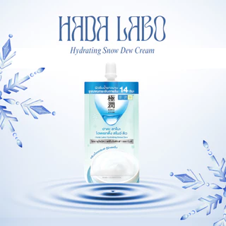 ฮาดะ ลาโบะ [ยกกล่อง] ไฮเดรทติ้ง สโนว์ดิว/พรีเมี่ยม เดย์ ครีม Hada Labo Hydrating Snow Dew/Premium Day Cream (ปริมาณ 6g.)