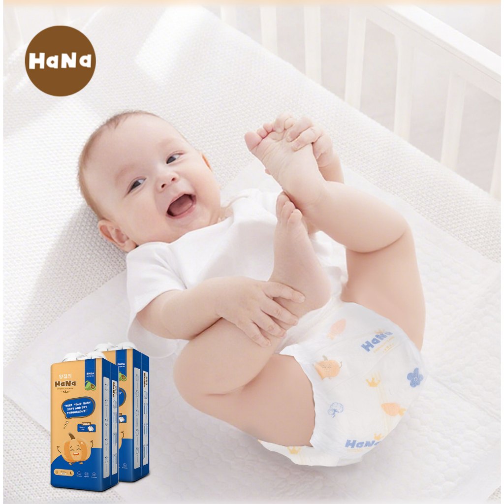 HaNa กางเกงผ้าอ้อมเด็ก ผ้าอ้อมเด็ก NB-XXXL 100pcs/2 pack BABY DIAPERS PANTS - รูปที่ 6