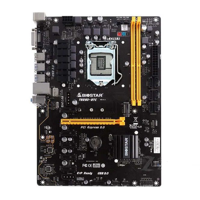 BIOSTAR TB250-BTC คอมพิวเตอร์ เมนบอร์ด Mainboards