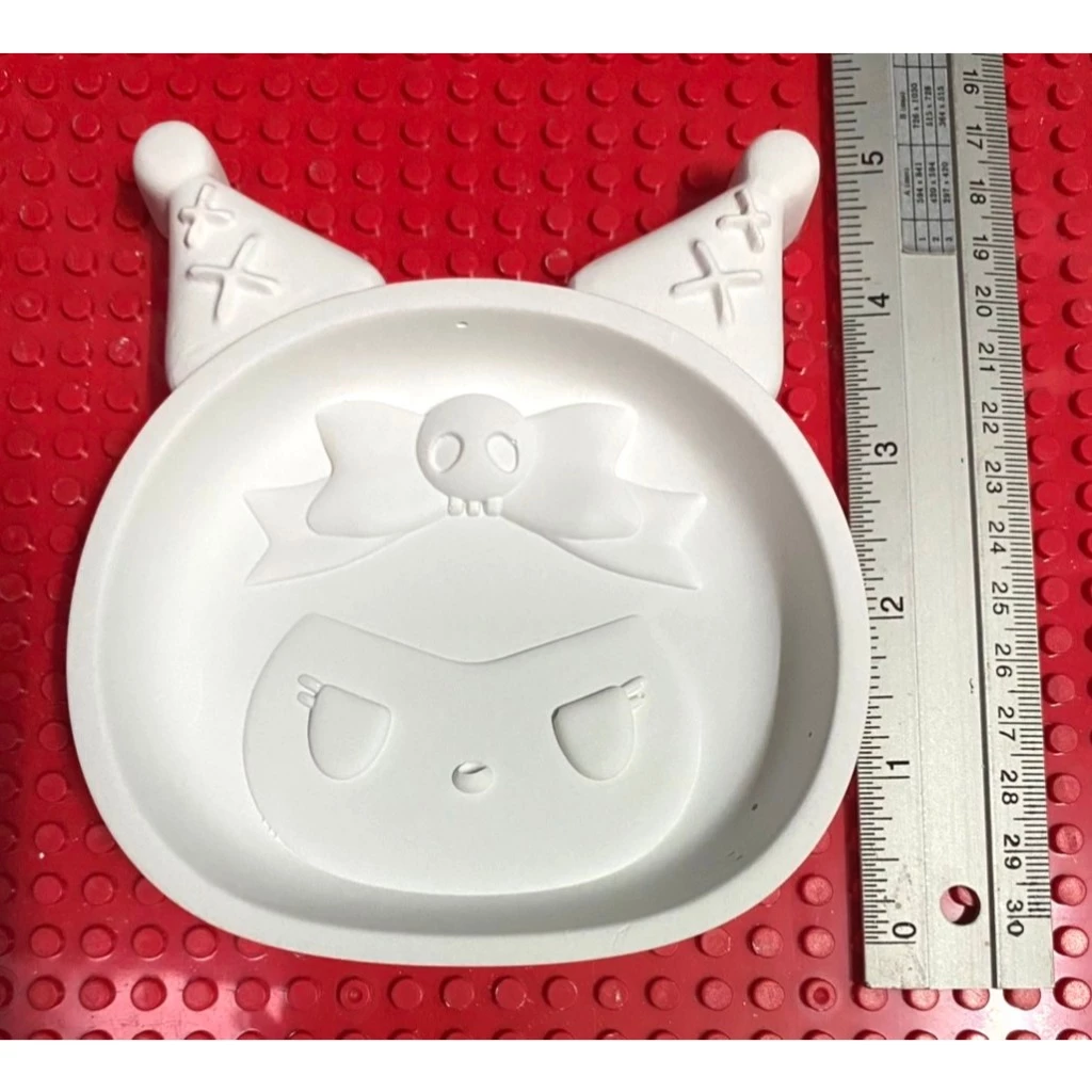 จานลายการ์ตูน ปูนปลาสเตอร์ **CERAMIC PLATE ** จานเพ้นท์ จานระบายสี ถาดระบายสี ถาดปูนปลาสเตอร์